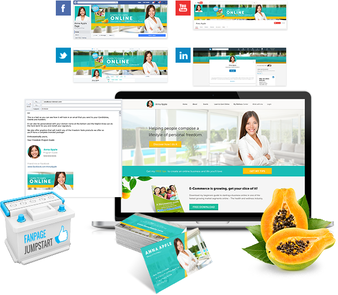 Papaya Gold All In Branding Pack